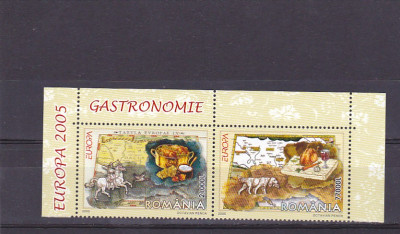 Romania,CEPT 2005 Gastronomie, perechi I Nr lista 1683. foto