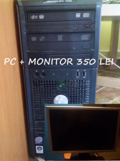 Pachet Monitor + Core 2 Duo E7400, 4GB RAM, HDD WD 320 GB, DVD Writer foto