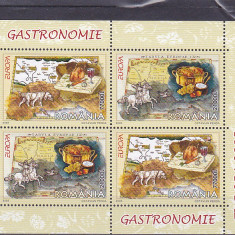 Romania,CEPT 2005 Gastronomie bloc 4 I Nr lista 1683a.