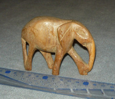 Sculptura lemn veche - elefant - vintage - antiq - 2+1 gratis - RBK18140 foto