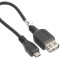 Cablu Tracer USB 2.0 AF - microUSB 0.2m negru