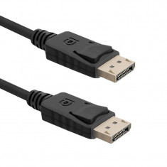 Cablu Qoltec DisplayPort v1.2 Male - DisplayPort v1.2 Male 4Kx2K 1m negru foto