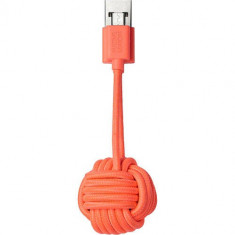 Cablu de date Native Union KEY-MUSB-COR Breloc Micro USB portocaliu foto