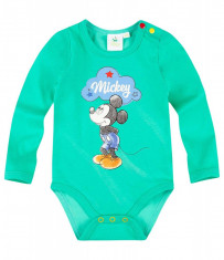 Body cu maneca lunga Disney Mickey verde foto