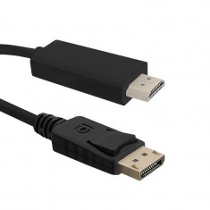 Cablu Qoltec DisplayPort v1.1 Male - HDMI Male 1080p 2m negru foto
