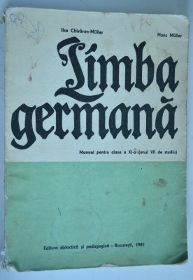Manual limba germana - anul VII de studiu (cl. a XI -a ) - 1981 foto
