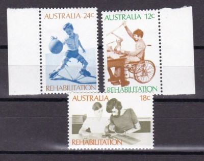 AUSTRALIA 1972 &amp;ndash; REABILITAREA PERSOANELOR CU DIZABILITATI, serie MNH, B40 foto
