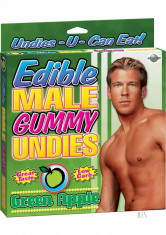 EDIBLE MALE GUMMY UNDIES APPLE - Chiloti Comestibili Mar Verde foto