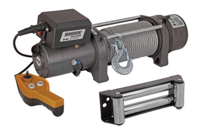 Troliu Electric 12V x 3620 kg x 4200 W telecomanda pe fir Raider Power Tools RD-EW07 foto mare Troliu Electric 12V x 3620 kg x 4200 W telecomanda pe fir Raider Power Tools RD-EW07 foto mare