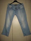 Blugi bumbac Zenet Jeans, frumosi Mar 30, 3/4, Drepti