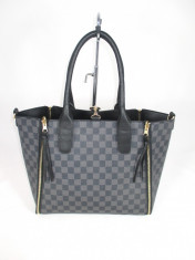 Geanta dama mare bleumarin cu negru model Louis Vuitton+CADOU foto