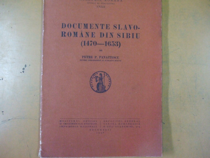 Documente slavo-romane din Sibiu 1470 - 1653 P. Panaitescu Bucuresti 1938 017