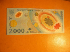 Bancnota 2000 Lei 1999 -Eclipsa ,cal. Buna- F.Buna foto