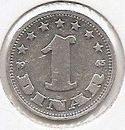 Iugoslavia 1 Dinar 1963 (SFR legend) Aluminiu, 19.8 mm K70, KM-36 foto