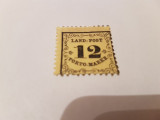 Germania/baden/ porto 1862/ 12 kr. MH, Nestampilat