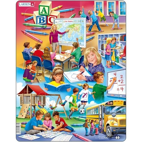 Puzzle La Scoala, 33 Piese Larsen Puzzle La Scoala, 33 Piese Larsen