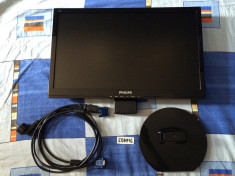Monitor LCD Philips 21.5&amp;#039;&amp;#039;, Wide, Full HD, Negru, 220E1SB foto