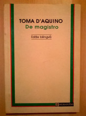 Toma D&amp;#039;Aquino - De magistro foto