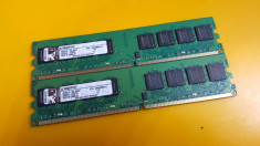Kit 2GB DDR2 Desktop,1GBx2,Brand Kingston,533Mhz,PC2-4200,CL4 foto
