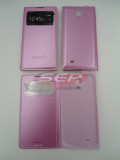 Toc FlipCover EasyView Leather Samsung I9500 Galaxy S4 PINK, Roz, Samsung Galaxy S4, Cu clapeta