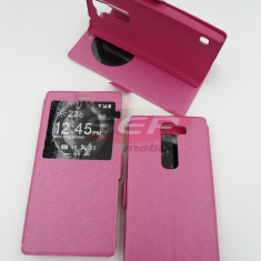 Toc FlipCover EasyView Leather Samsung Galaxy Ace 4 G313F / G318 PINK