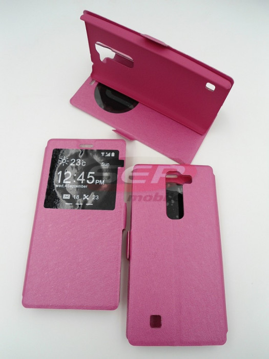 Toc FlipCover EasyView Leather Samsung Galaxy Ace 4 G313F / G318 PINK
