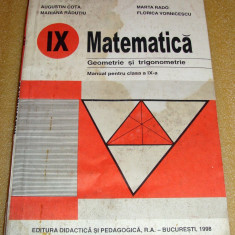 Matematica / Geometrie si Trigonometrie - Cota / Rado / Radutiu / Vornicescu