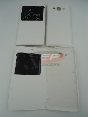 Toc FlipCover EasyView Leather G530F Samsung Galaxy Grand Prime WHITE foto