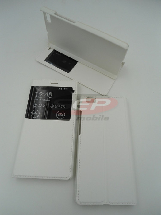 Toc FlipCover EasyView Leather Huawei Y6 WHITE