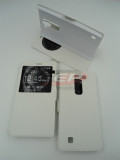 Toc FlipCover EasyView Leather Samsung Galaxy Ace 4 G313F / G318 WHITE, Alb, Alt model telefon Samsung, Cu clapeta
