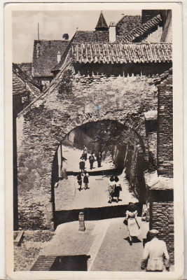 bnk cp Sibiu - Pasajul Scarilor - circulata 1953 foto