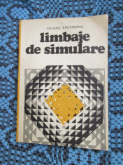 Eduard RADACEANU - LIMBAJE DE SIMULARE (1981) foto