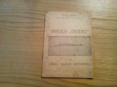 INSULA &amp;quot;OVIDIU&amp;quot; din LACUL MAMAIA ( Siutghiol) - Titus Cergau (autograf) - 1945 foto