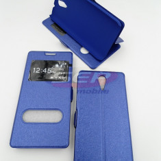 Toc FlipCover Double EasyView Sony Xperia M4 Aqua BLUE