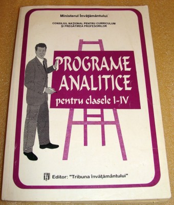 Programe analitice pentru clasele I - IV foto