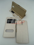 Toc FlipCover Double EasyView Huawei Y635 GOLD, Alt model telefon Huawei, Galben, Cu clapeta