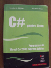 C# pentru liceu -Programare in Visual C# foto