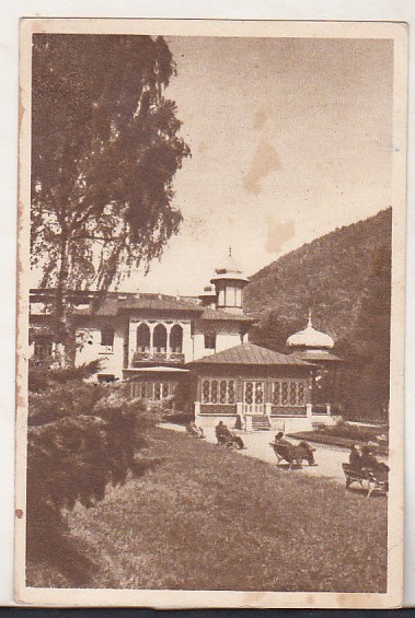bnk cp Slanic Moldova - Vedere din parc - circulata 1957