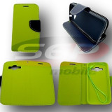 Toc FlipCover Fancy HTC One M9 LIME-NAVY, Verde, Cu clapeta