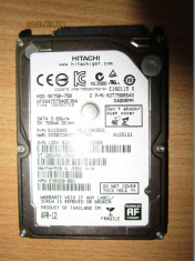 Hard Disk Laptop Hitachi 750Gb SATA DEFECT, Hardul nu se poate initializa foto