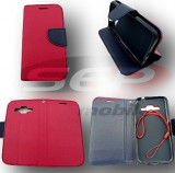 Toc FlipCover Fancy HTC Desire 320 PINK-NAVY, Alt model telefon HTC, Roz, Cu clapeta