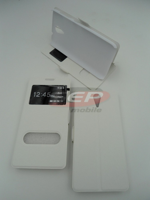 Toc FlipCover Double EasyView Leather Huawei Y5 SINGLE SIM WHITE