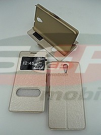 Toc FlipCover Double EasyView Huawei Honor 7i / Shot X GOLD foto