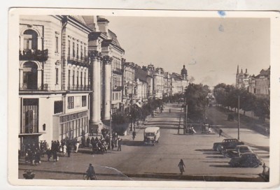 bnk cp Arad - B-dul Republicii - circulata 1956 foto