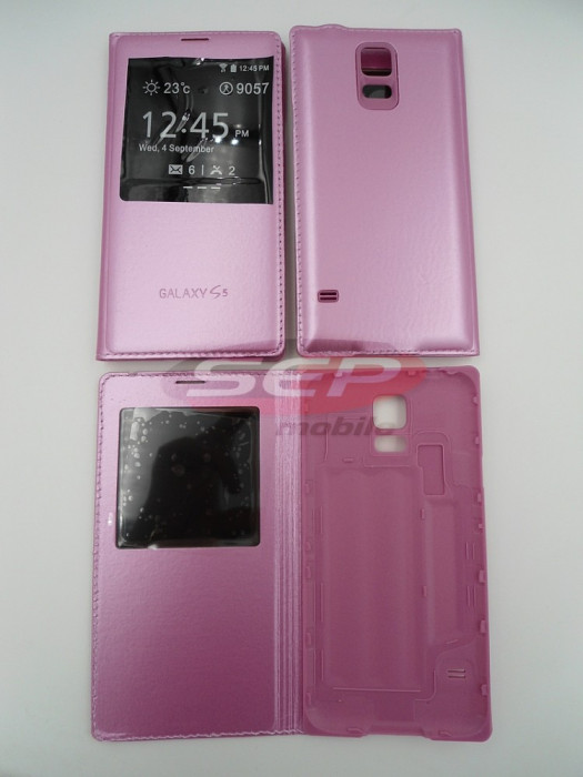 Toc FlipCover EasyView Leather Samsung Galaxy S5 PINK