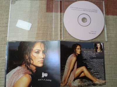 Jennifer Lopez &amp;lrm;J LO Ain&amp;#039;t It Funny 2001 cd disc single muzica house dance VG+ foto