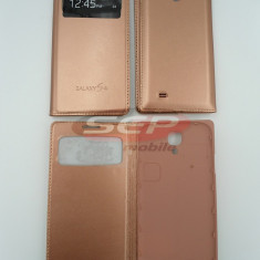 Toc FlipCover EasyView Leather Samsung I9500 Galaxy S4 GOLD