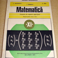 Matematica - Elemente de algebra superioara /a XI a - Nastasescu/ Nita/ Stanescu