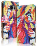 Toc FlipCover Fancy Apple iPhone 5 / 5s LION, iPhone 5/5S/SE, Cu clapeta