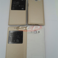 Toc FlipCover EasyView Leather Samsung G360F Galaxy Core Prime GOLD